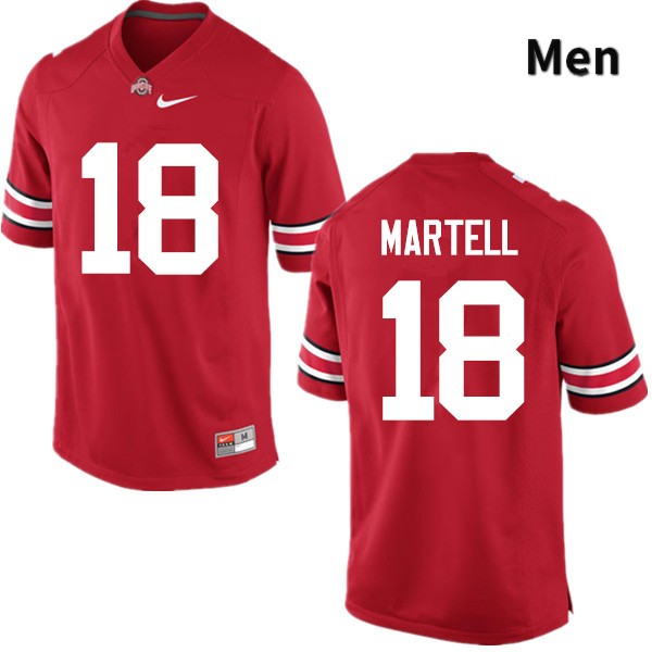 Ohio State Buckeyes Tate Martell Men's #18 Red Game Stitched College Football Jersey